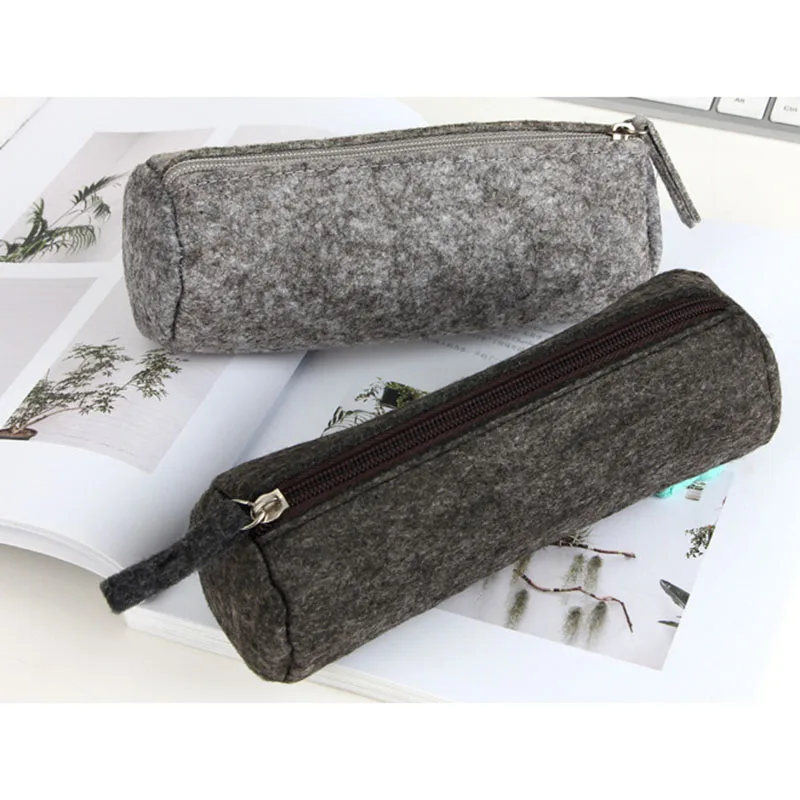Felt Pen Bag Creative Simple Korean Multifunctional Large Capacity Student Stationery Pencil School Supplies 1 Pcs |