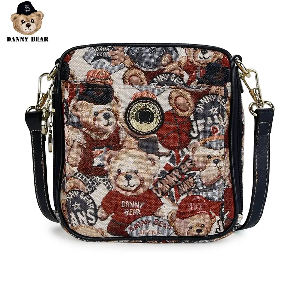 Женская тканевая сумка на плечо Danny Bear Club DTB9915541 209L через с принтом логотипа