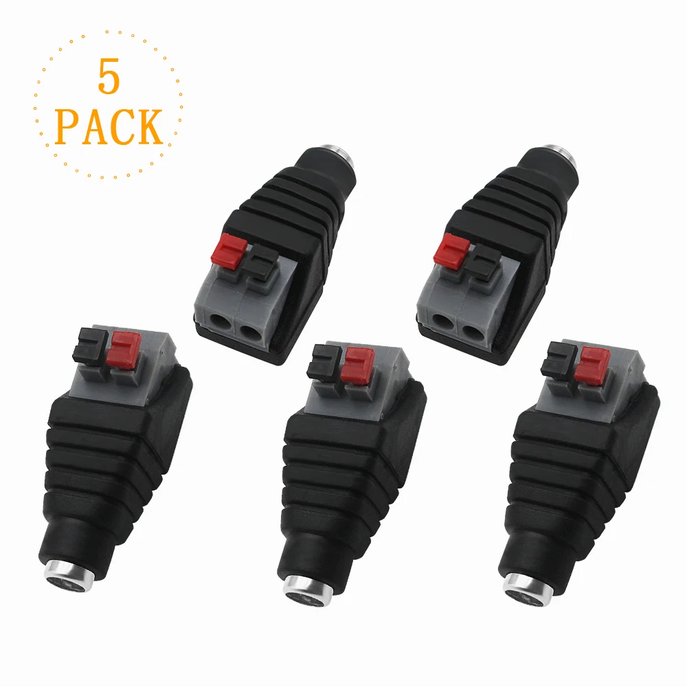 Гнездовой разъем постоянного тока 2 1*5 5 мм 1/5/10/20 шт. адаптер питания для