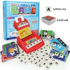 Соответствующие буквы игра Алфавит чтение орфографические слова предметы номер распознавание цвета обучающая игрушка для дошкольника K