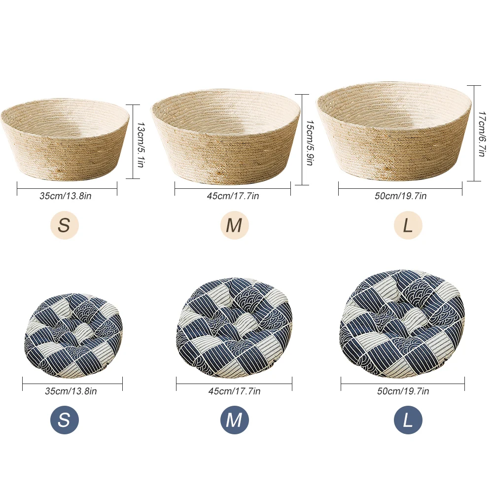 

Cat Nest Four-Season Cat Bed Couch Basket Nest Summer Cool Nest Pet Cat Small Dogs Supplies Woven House Nest Pet Suppliers