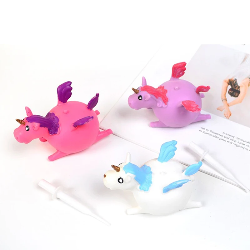 Единорог сжимаемые игрушки антистресс надувной динозавр игрушка Сжимаемый