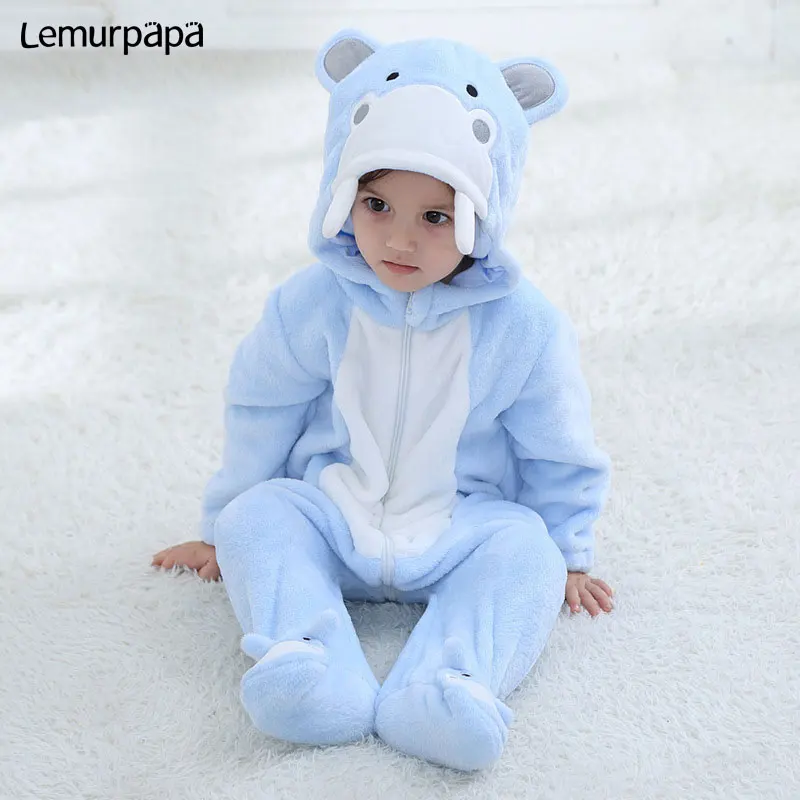 Комбинезон для детей в виде животных Очаровательная толстовка с капюшоном