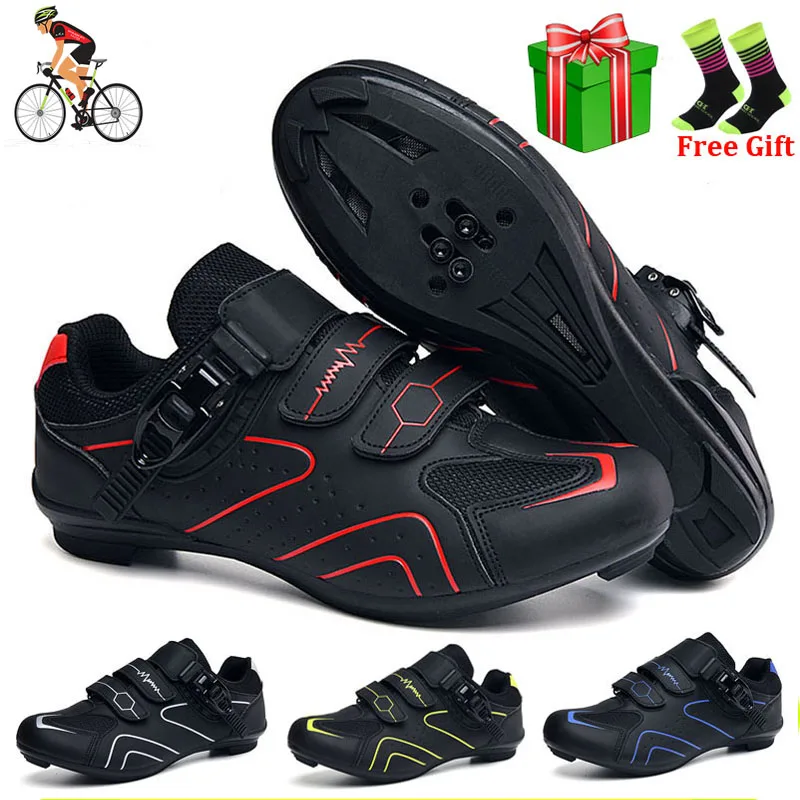 

New Road Cycling Shoes Men Breathable Racing Bike Shoes Self-locking Professional Bicycle Sneakers Sports