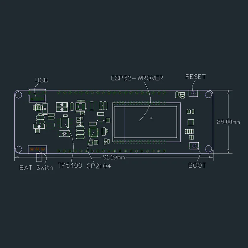 

TTGO T-Energy 8MByte PSRAM ESP32-WROVER-B WiFi Bluetooth Module Development Board FKU66