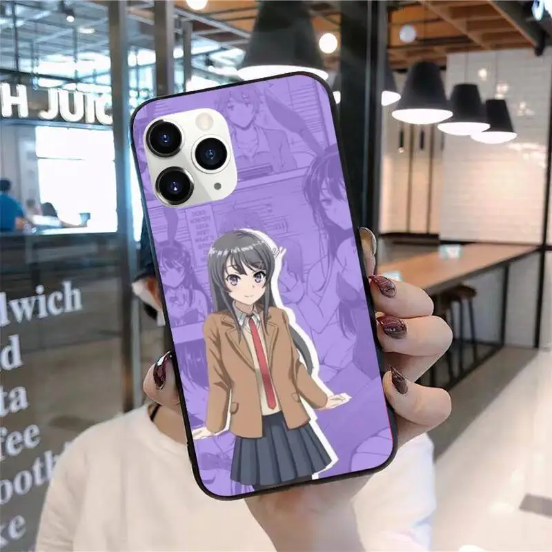 

Sakurajima Mai Anime Phone Case for iPhone 11 12 pro XS MAX 8 7 6 6S Plus X 2020 XR Mini