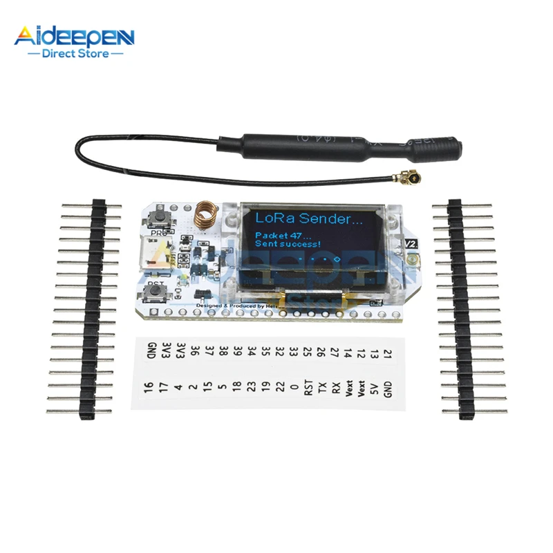 868 МГц/915 МГц SX1276 0,96 дюйма синий OLED ESP32 LoRa Bluetooth Wifi макетная плата IOT модуль развития с антенной