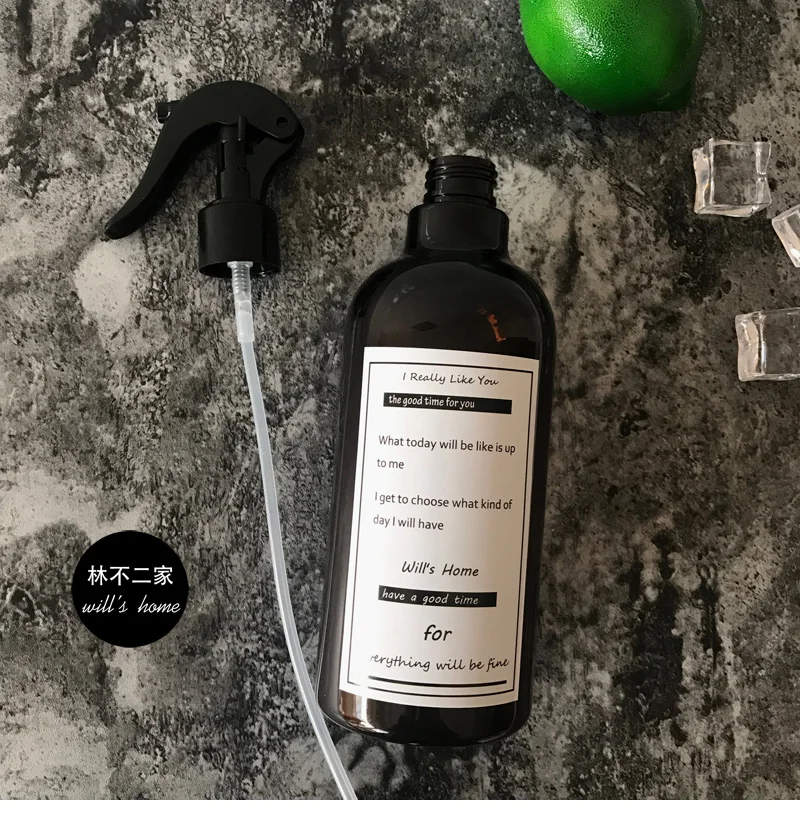 500 мл шикарная пластиковая бутылка для хранения шампуня с наклейкой