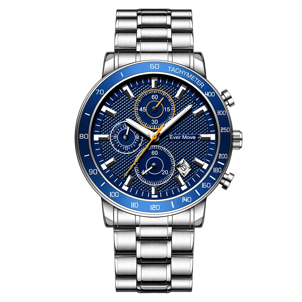 

Hot Selling New Multifunctional Business Sports High-End Waterproof Multiple Strap Design Style Fashion Dial Customized Menwatch