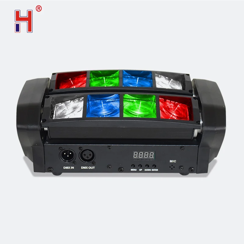 Сценический светильник с подвижной головкой DMX прожектор Мини светодиодный паук