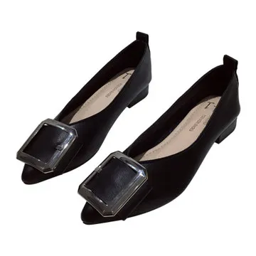 

Shoes Woman 2021 Casual Female Sneakers Pointed Toe All-Match Slip-on Modis Flats Soft New Slip On Cute Dress Solid Rubber Leisu