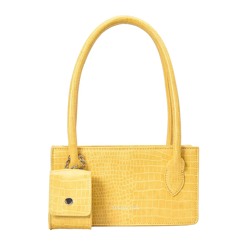 

Crocodile Pattern PU Leather Crossbody Messenger Bags For Women 2020 Female Shoulder Handbags Lady Totes With Design Purses