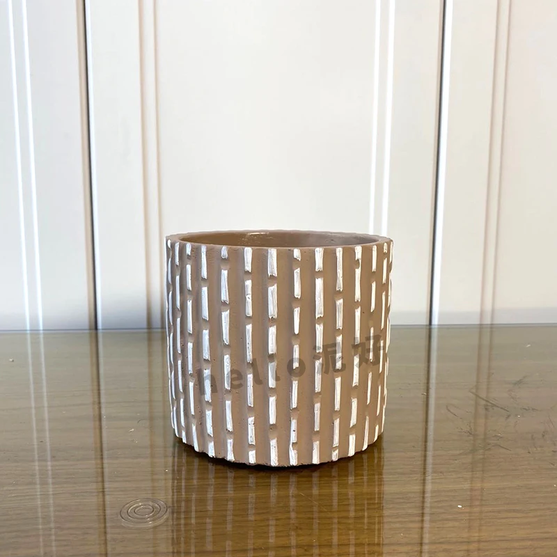 Форма для цементных цветочных горшков круглая форма бетонных силиконовая DIY