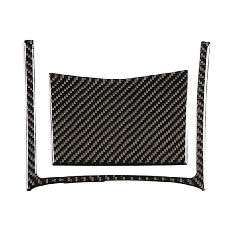 

Real Carbon Fiber Central Control Storage Box Trim Strips Decoration Stickers Cover for Nissan X-Trail 2014-2018