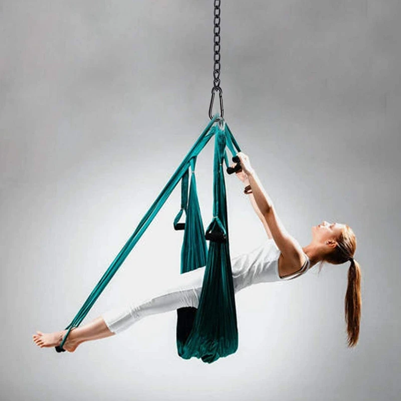 Цепь для подвесного кресла из стали с 2 карабинами в комплекте цепь гамака