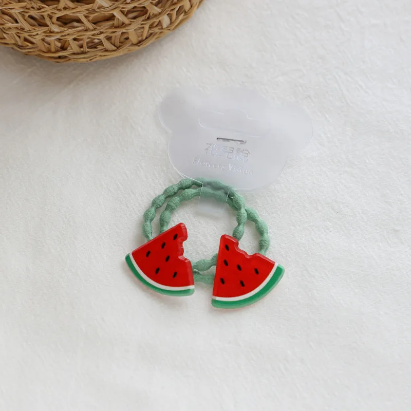 11 ring watermelon 2 шт./лот, модные аксессуары и клипсы для волос для девочек, детские Мультяшные овощные заколки для волос с фруктами, Детские имитирующие фруктовые заколки - Цвет: 11 ring watermelon
