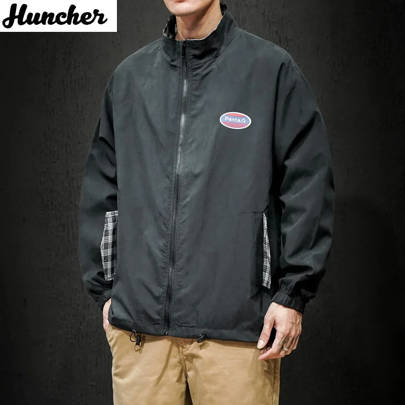 Мужская куртка Huncher 2020 модная ветровка пальто в стиле хип-хоп Японская уличная