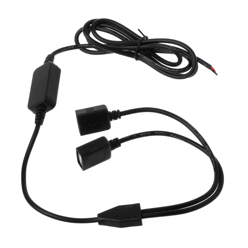 Новое автомобильное зарядное устройство с двумя USB разъемами 12 В до 5 3 а DC в