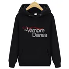 Худи с изображением дневников вампира, женскиемужские пуловеры с длинным рукавом, свитшоты, толстовки, повседневная одежда унисекс с капюшоном для женщин и мужчин