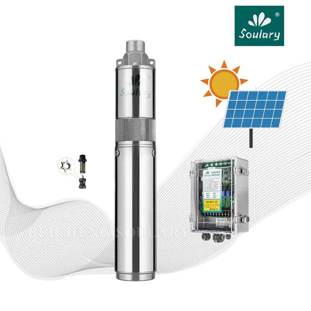 Нержавеющая сталь бесщеточный DC погружные солнечные насосы(270w-1.8cbm/hr-100m)(модель: 3SPS1. 8/100-D24/270