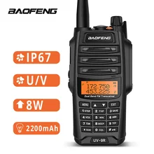 Baofeng UV-9R Водонепроницаемая рация IP67 8 Вт двухсторонняя радиостанция UHF VHF BF-A58 уличная рация
