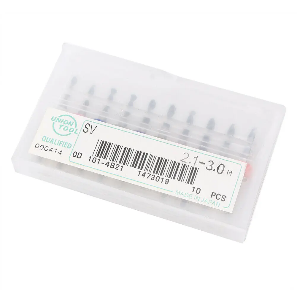 

10pcs PCB 2.1-3.0mm Micro Drill Bits Carbide CNC Wood Engraving Machine Tools