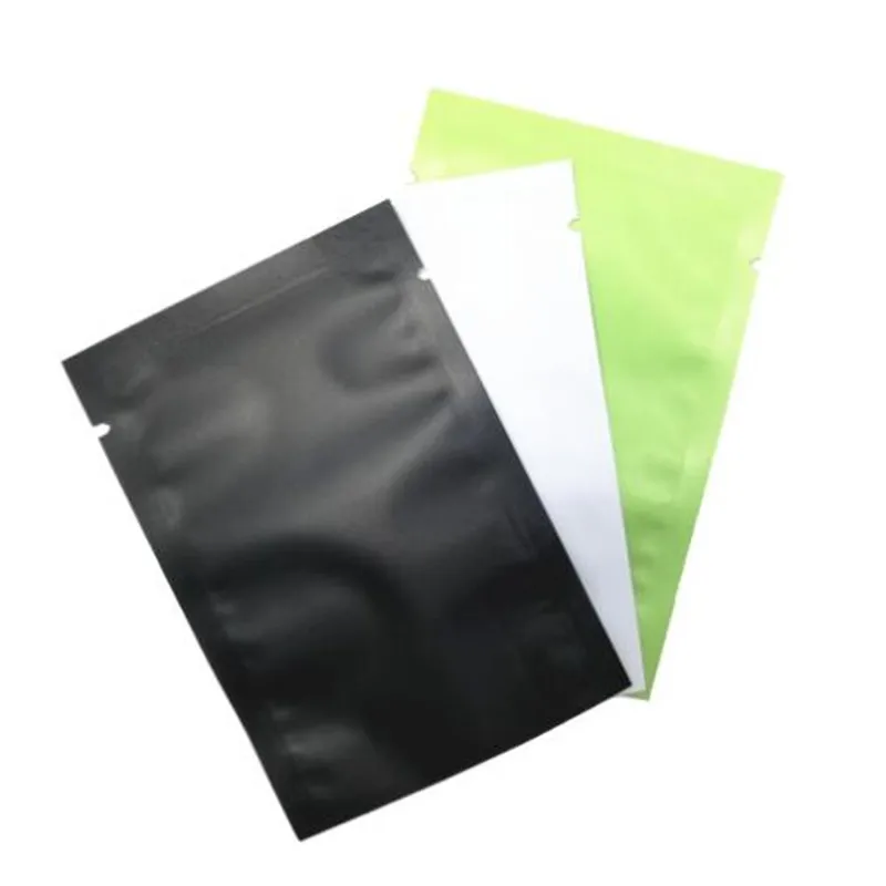 200 шт. матовая/глянцевая цветная алюминиевая фольга с открытым верхом