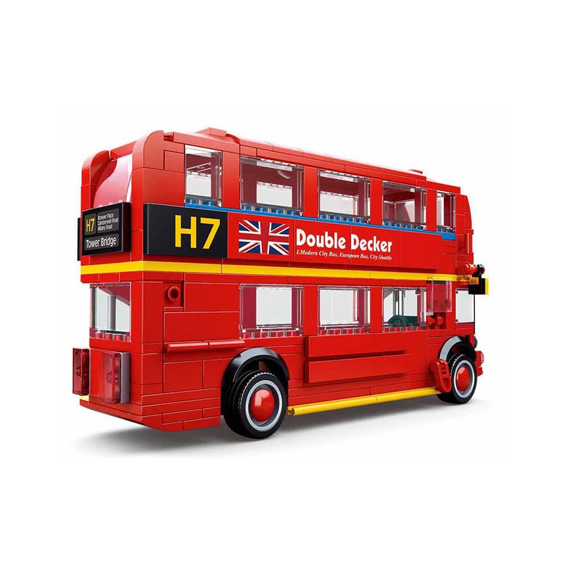 City Technic автомобильные строительные блоки Лондонский школьный двухэтажный