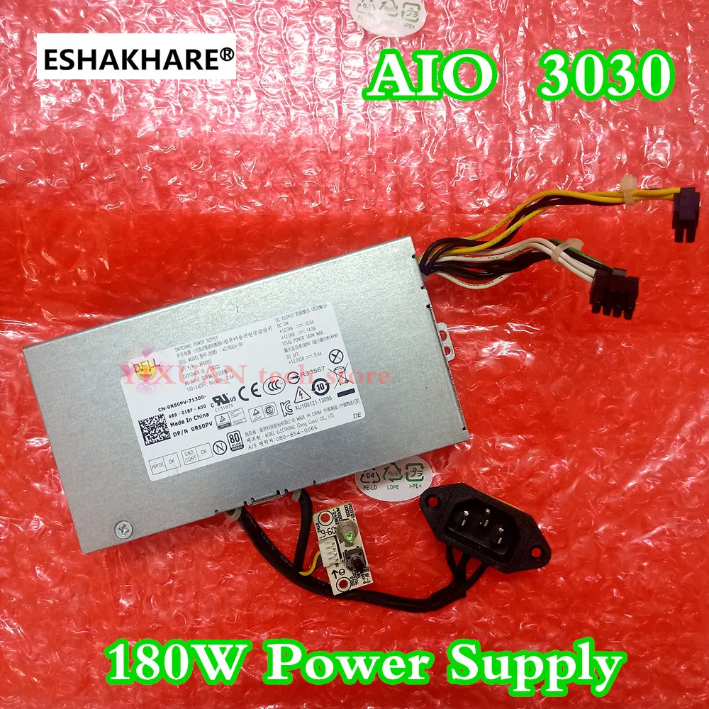 Новый блок питания для ноутбука Dell optiplex AIO 3030 3048 180W Питание HU180EA 00 DPS 180AB AC180EA/D180EA 0R50PV