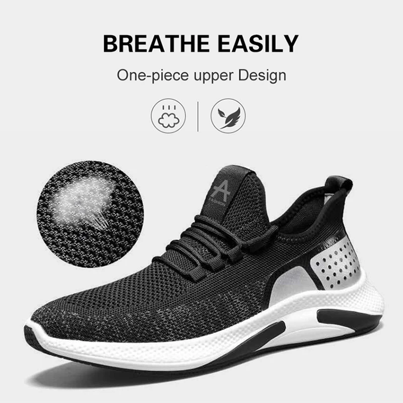 Men Sports Running Shoes Comfortables Breathable Casual Lightweight Running Wear-resistant Gym Shoes Sneakers Jogging