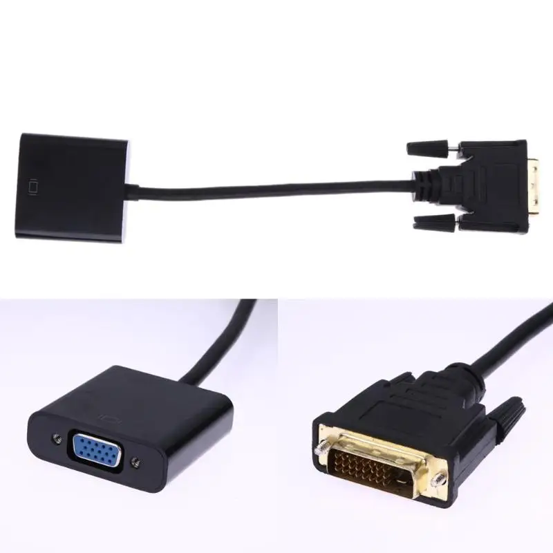 1080P DVI-D 24+ 1-VGA преобразователь ТВЧ-сигналов монитор кабель для ПК дисплей карты