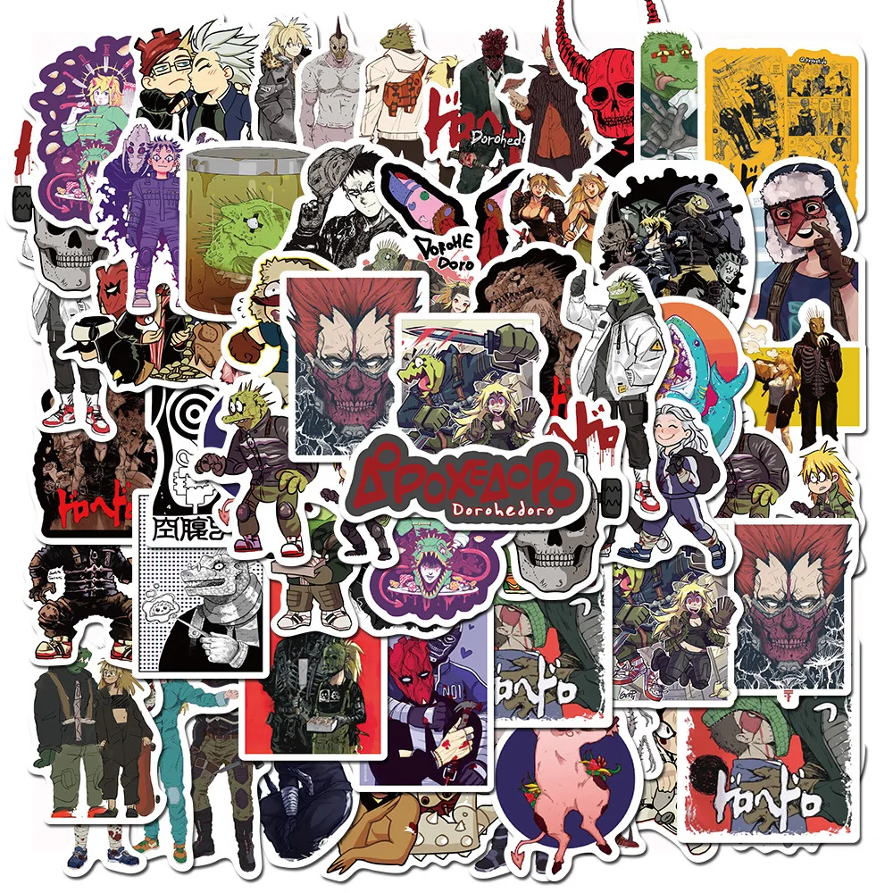 

10/50PCS Anime Dorohedoro Graffiti Stickers Luggage Notebook Computer Helmet Waterproof Decoration Toy Skateboard