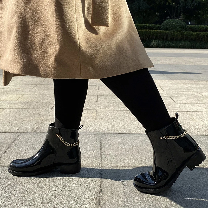 Обувь женская Ботинки женские весна Ботильоны Резиновые сапоги Челси Женские