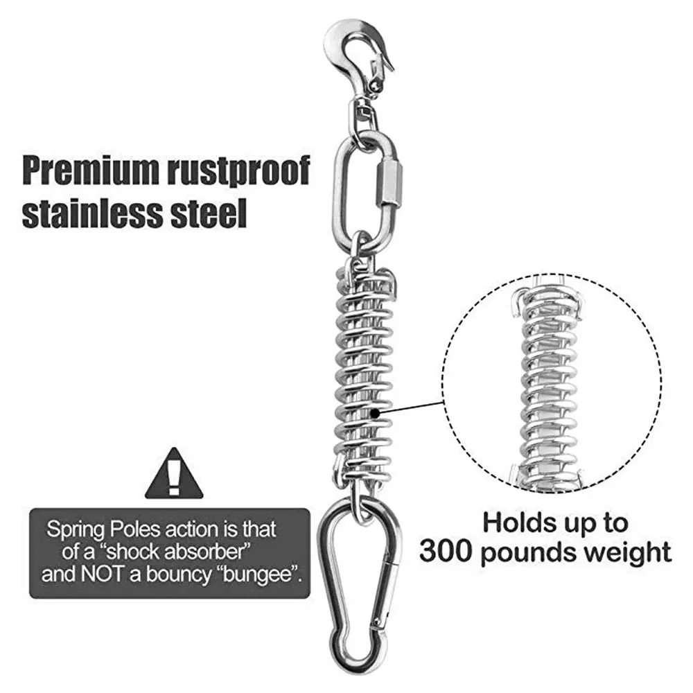 Прочные игрушки для собак из нержавеющей стали пружинный полюс Щенячий трос
