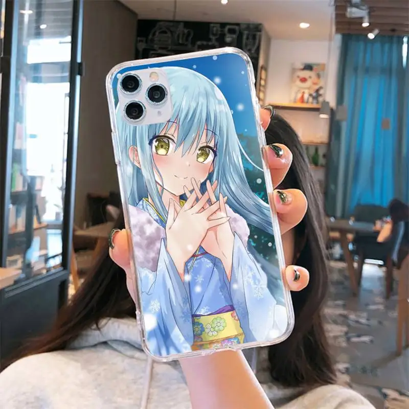 

Tensei Shitara Slime Datta Ken Phone Case Transparent for iPhone 6 7 8 11 12 s mini pro X XS XR MAX Plus cover funda shell
