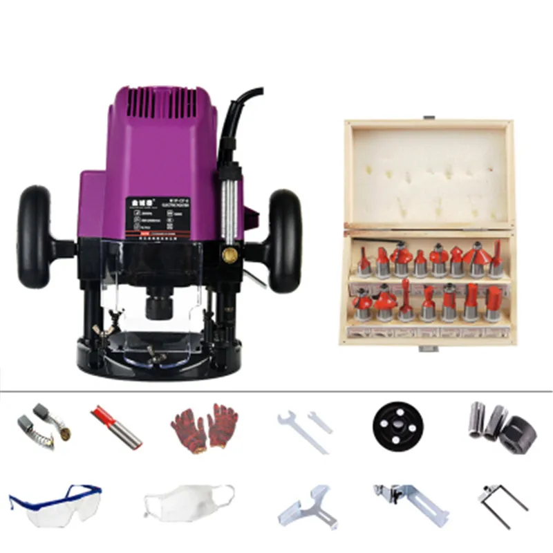 

Woodworking Tools Engraving machine Electric Slotted High Power Trimming Handheld Home Wood Milling Industrial Grade Flip Board