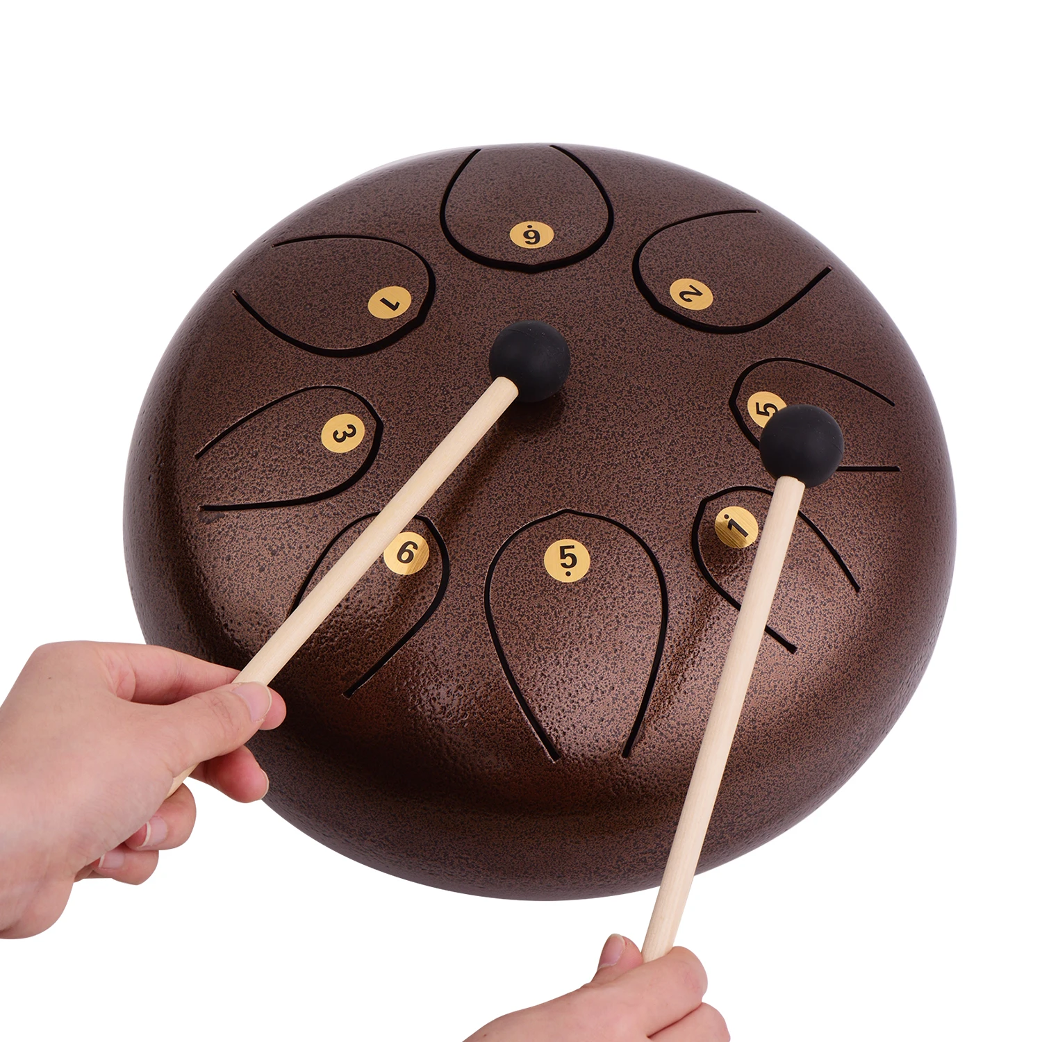 10 дюймов язык барабан камер мгновенной печати Mini 8 тон Сталь C ключ ручной