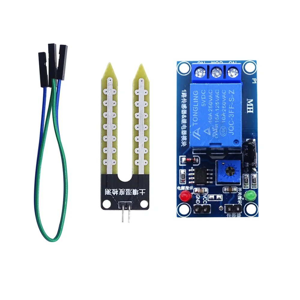 Релейный модуль контроля влажности почвы автоматический начальный