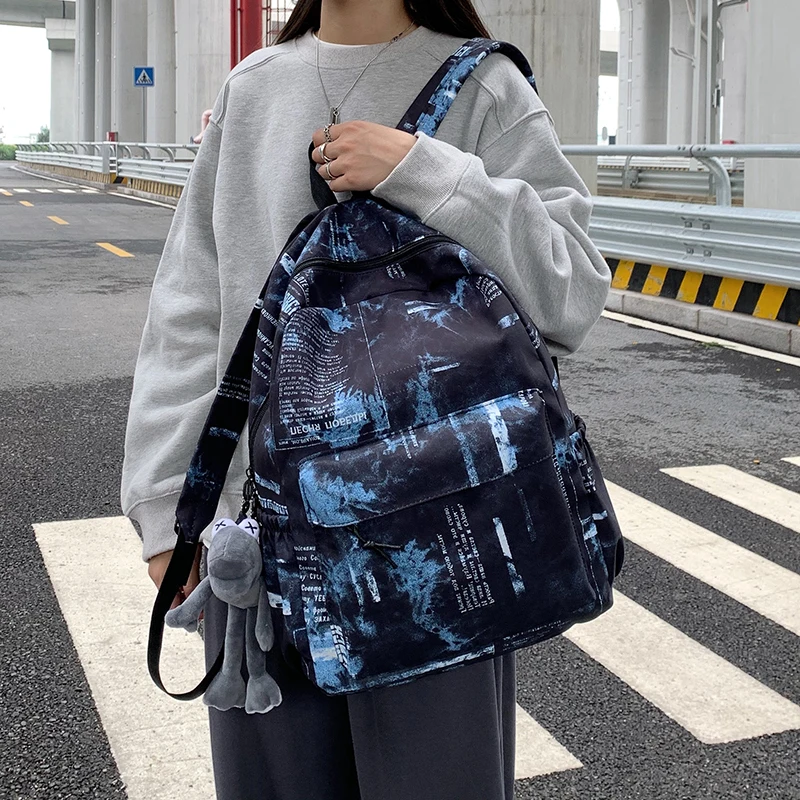 

Водонепроницаемый рюкзак для женщин SEETIC, нейлоновая школьная сумка большой вместимости, дорожная сумка, женская сумка для ноутбука с защит...