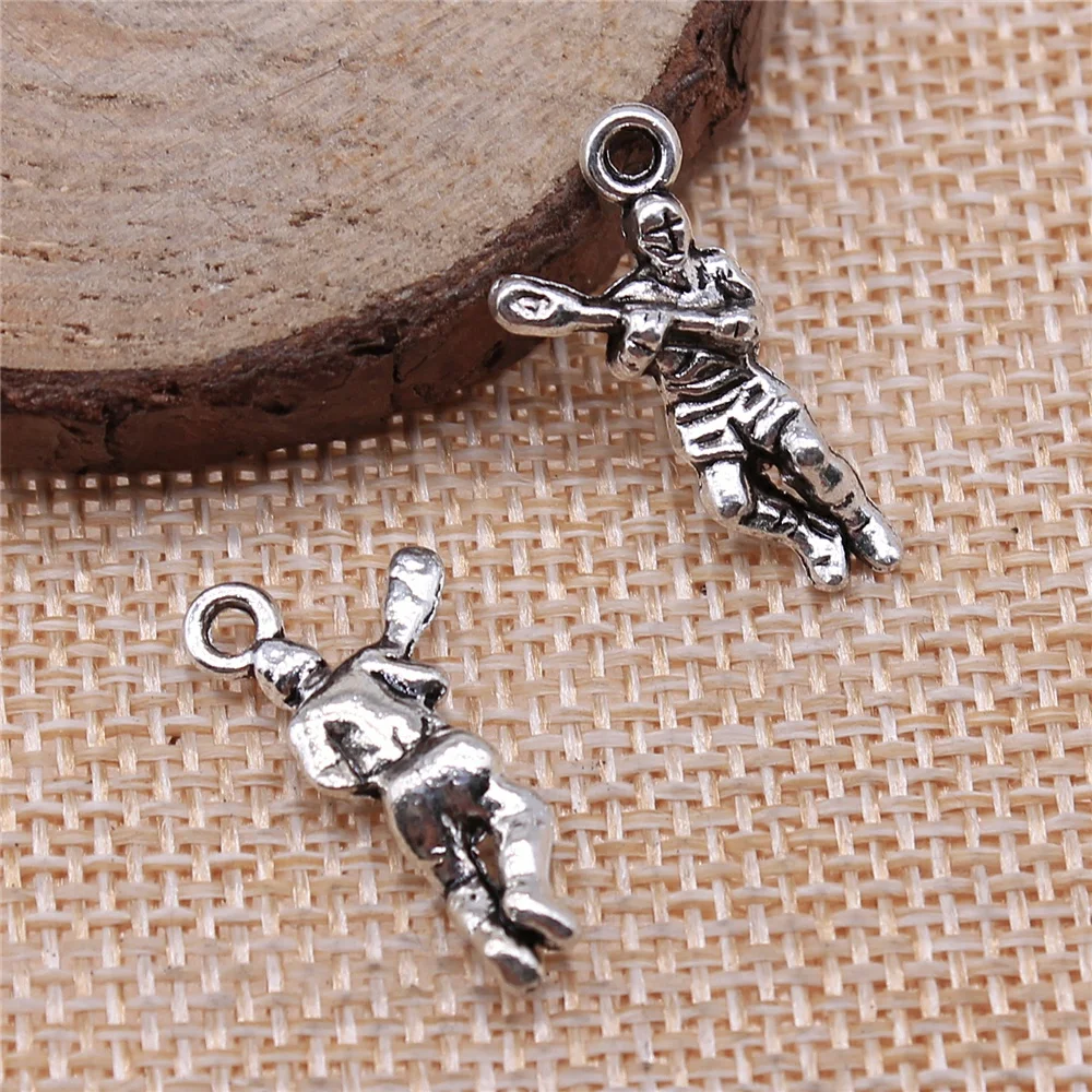 

20Pcs 23x11mm Hockey Players Charms For DIY Jewelry Making DIY Handmade Jewelry