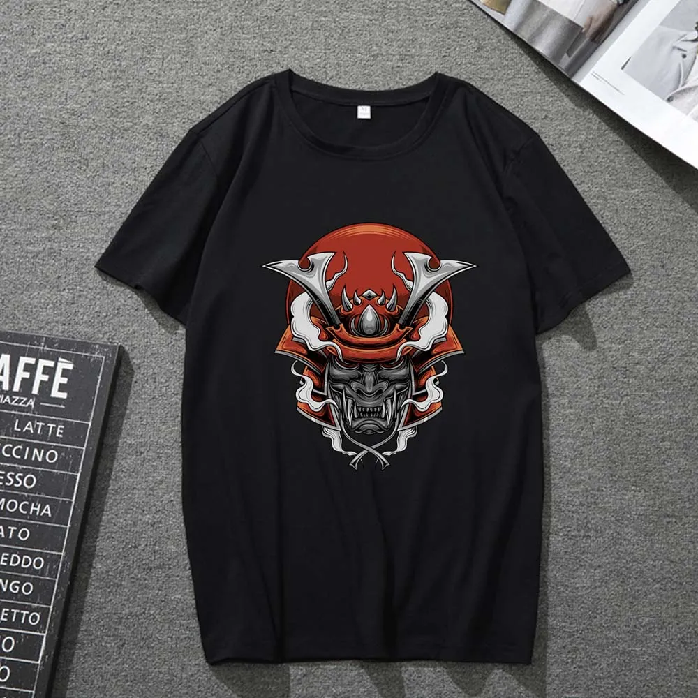 

Harajuku T-shirt Men and Women Black Short-sleeved Soft Wild Monster Pattern Printing Trend Men and Women Plus Size Top