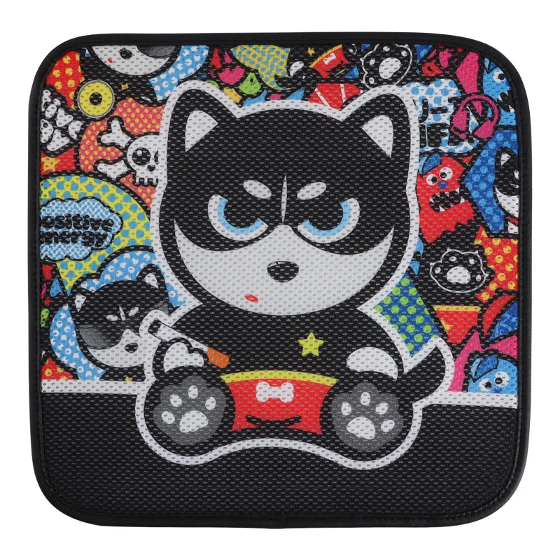 

Car seat single piece summer cool pad cartoon car mat single seat pad four seasons universal ice silk Two-piece seat cushion