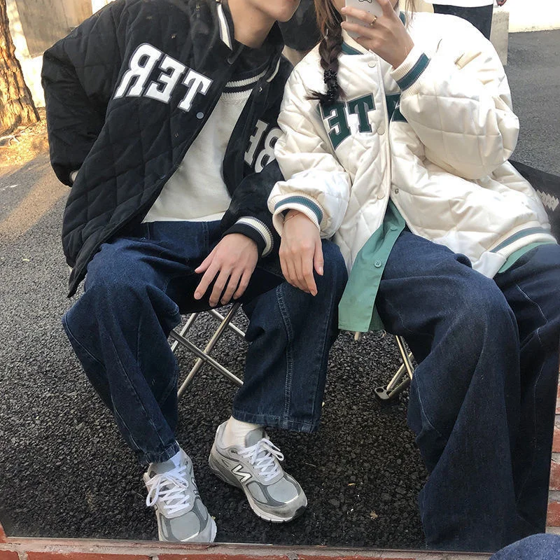 Женское зимнее короткое пальто пуховик бейсбольная парка Базовая куртка Длинная