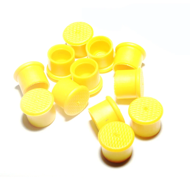 Желтая защитная крышка разъема RCA мама пылезащитная 12 шт. | Электроника