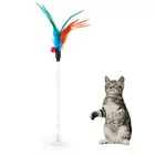Dorakitten 1 шт. забавная игрушка для кошек интерактивные всасывания Весна кошка игрушка Кот с вращающимся пером игрушка для кошки 