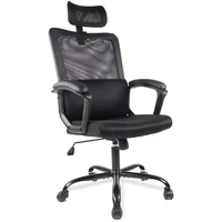ergonomic computer task chair adjustable headrest mesh desk office chair