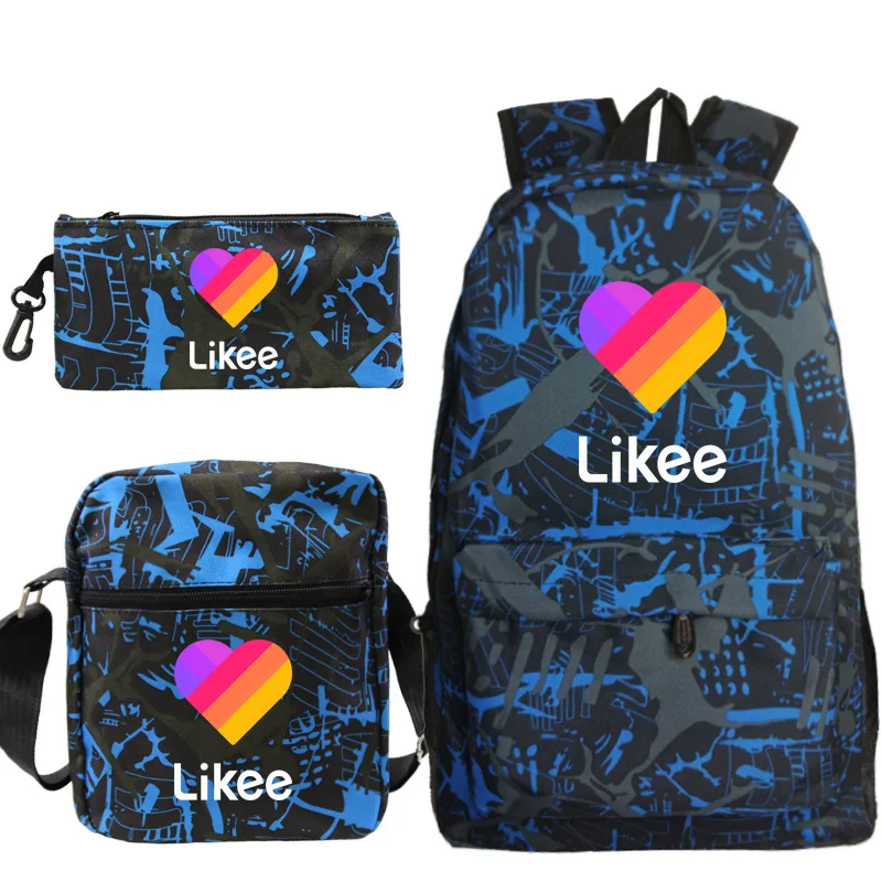 

Новый детский рюкзак в русском стиле Likee App, шт./компл., школьные сумки для студентов, рюкзаки с кошками для девочек-подростков, женская сумка ...
