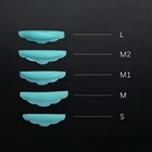 Подушечки для ресниц, силиконовые, S M M1 M2 L, 5 парупак.