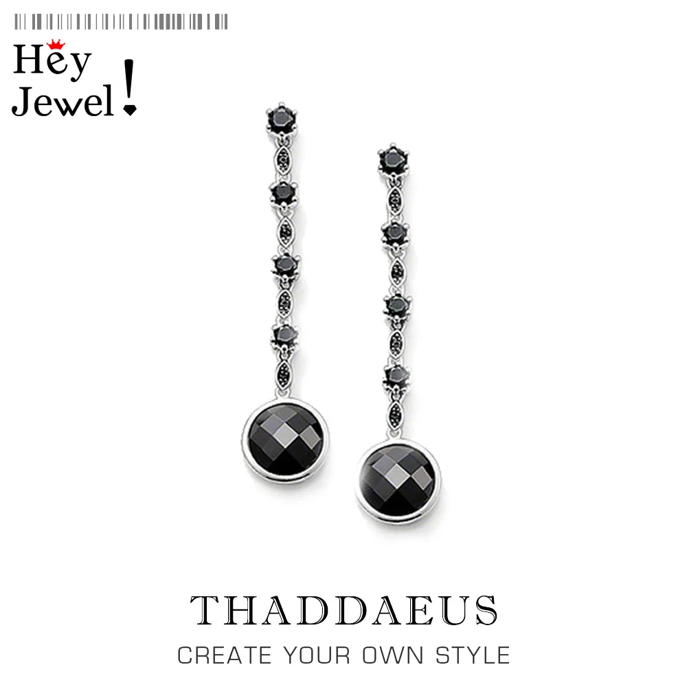 Серьги подвески в виде черной звезды европейский стиль карма хорошие модные