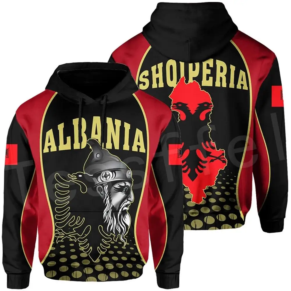 

Tessffel Albania Country Flag Fashion Pullover women for men hoodies Tracksuit Unisex 3D Printed Zip Hoodies drop shipping